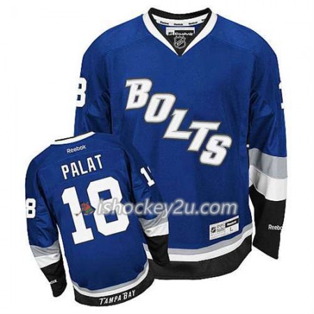 Reebok Mænd NHL Tampa Bay Lightning Trøje Ondrej Palat #18 Tredje Blå