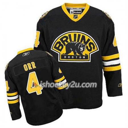 2017 Reebok Mænd NHL Boston Bruins Trøje Bobby Orr #4 Tredje Sort