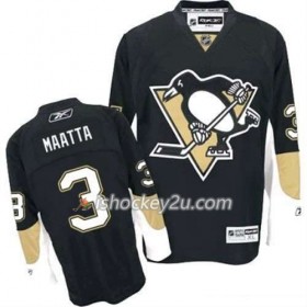 Reebok Mænd NHL Pittsburgh Penguins Trøje Olli Maatta 3 Sort Hjemme