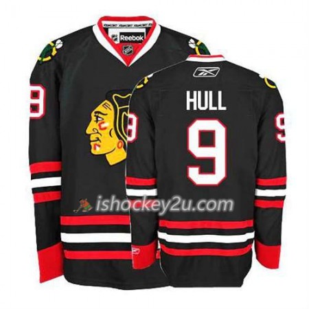 Reebok Mænd NHL Chicago Blackhawks Trøje Bobby Hull #9 Tredje Sort