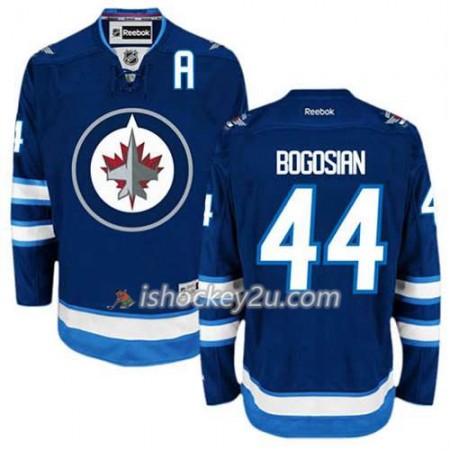 Reebok Mænd NHL Winnipeg Jets Trøje Zach Bogosian #44 Hjemme Blå