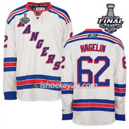 Reebok Mænd NHL New York Rangers Trøje Carl Hagelin #62 Udebane Hvid 2014 Stanley Cup Reebok Mænd NHL New York Rangers Trøje Carl Hagelin #62 Udebane Hvid 2014 Stanley Cup