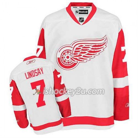 Reebok Mænd NHL Detroit Red Wings Trøje Ted Lindsay #7 Udebane Hvid