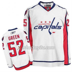 Reebok Mænd NHL Washington Capitals Trøje Mike Grøn #52 Udebane Hvid