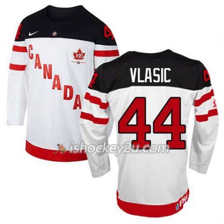 Reebok Mænd NHL Canada Team Trøje Marc-Edouard Vlasic #44 100th Anniversary Hvid
