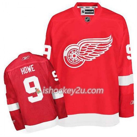 Reebok Mænd NHL Detroit Red Wings Trøje Gordie Howe #9 Hjemme Rød Reebok Mænd NHL Detroit Red Wings Trøje Gordie Howe #9 Hjemme Rød