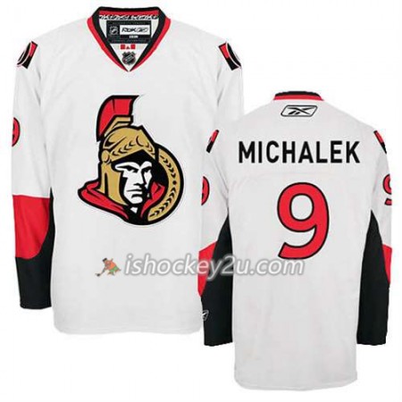 Reebok Mænd NHL Ottawa Senators Trøje Milan Michalek #9 Udebane Hvid