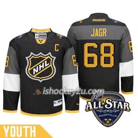 Børn NHL 2016 All-Star Florida Panthers Trøje Jaromir Jagr #68 Sort