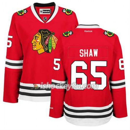 Reebok Dame NHL Chicago Blackhawks Trøje Andrew Shaw #65 Premier Hjemme Rød