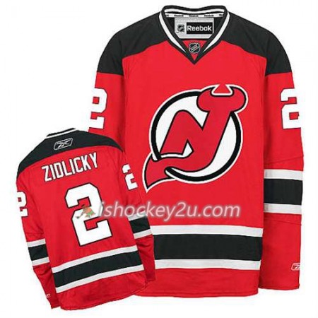 Reebok Mænd NHL New Jersey Devils Trøje Marek Zidlicky #2 Hjemme Rød