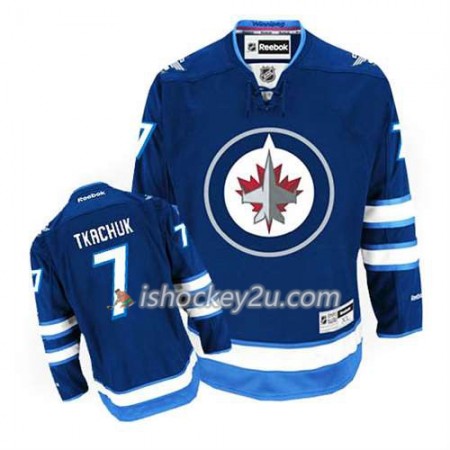 Reebok Mænd NHL Winnipeg Jets Trøje Keith Tkachuk #7 Hjemme Blå