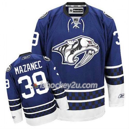 Reebok Mænd NHL Nashville Predators Trøje Marek Mazanec #39 Tredje Blå