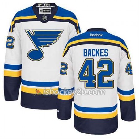 Reebok Mænd NHL St. Louis Blues Trøje David Backes #42 Udebane Hvid