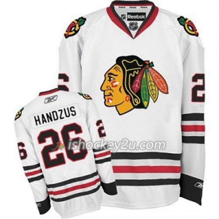 Reebok Dame NHL Chicago Blackhawks Trøje Michal Handzus 26 Hvid Udebane