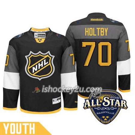 Børn NHL 2016 All-Star Washington Capitals Trøje Braden Holtby #70 Sort