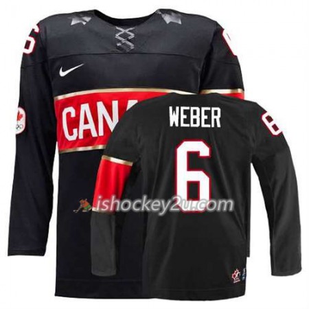 Børn NHL Canada Team Trøje Shea Weber #6 Tredje Sort