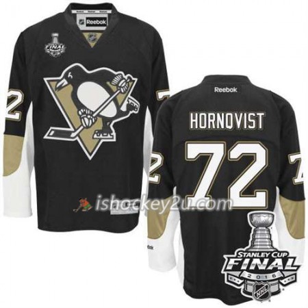 Reebok NHL Pittsburgh Penguins Trøje Patric Hornqvist #72 Sort Hjemme 2016 Stanley Cup Reebok NHL Pittsburgh Penguins Trøje Patric Hornqvist #72 Sort Hjemme 2016 Stanley Cup