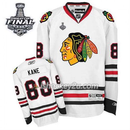 Børn NHL Chicago Blackhawks Trøje Patrick Kane #88 Udebane Hvid 2015 Stanley Cup