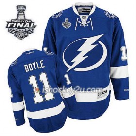 Reebok Mænd NHL Tampa Bay Lightning Trøje Brent Seabrook #11 Hjemme Blå 2015 Stanley Cup