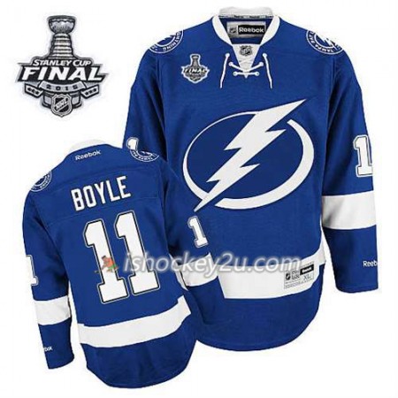 Reebok Mænd NHL Tampa Bay Lightning Trøje Brent Seabrook #11 Hjemme Blå 2015 Stanley Cup