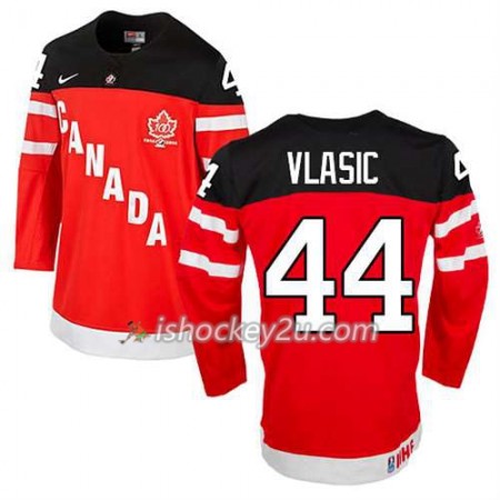 Børn NHL Canada Team Trøje Marc-Edouard Vlasic #44 100th Anniversary Rød