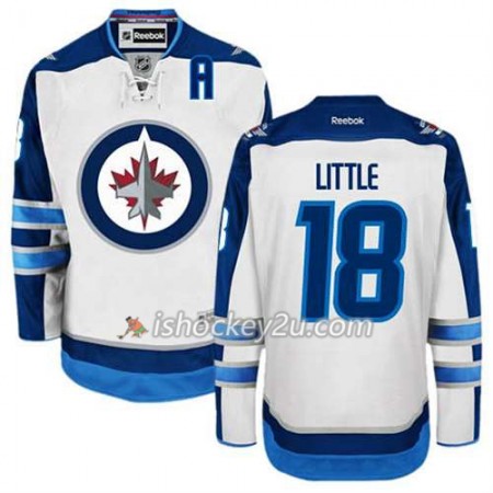 Reebok Mænd NHL Winnipeg Jets Trøje Bryan Little #18 Udebane Hvid
