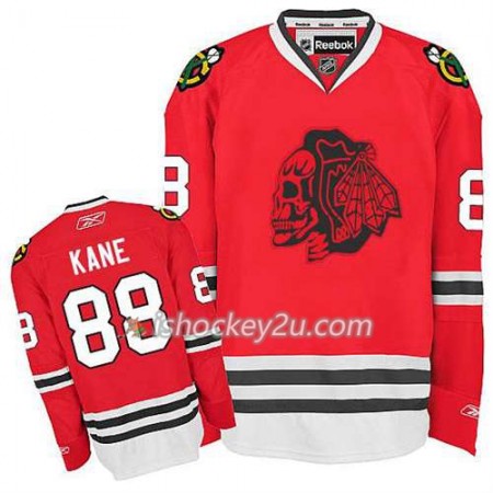 Børn NHL Chicago Blackhawks Trøje Patrick Kane #88 Red Skull