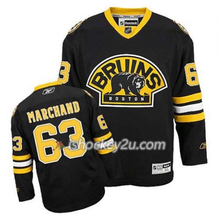Reebok Mænd NHL Boston Bruins Trøje Brad Marchand #63 Tredje Sort