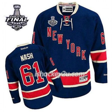 Reebok Mænd NHL New York Rangers Trøje Rick Nash #61 Tredje Blå 2014 Stanley Cup Reebok Mænd NHL New York Rangers Trøje Rick Nash #61 Tredje Blå 2014 Stanley Cup