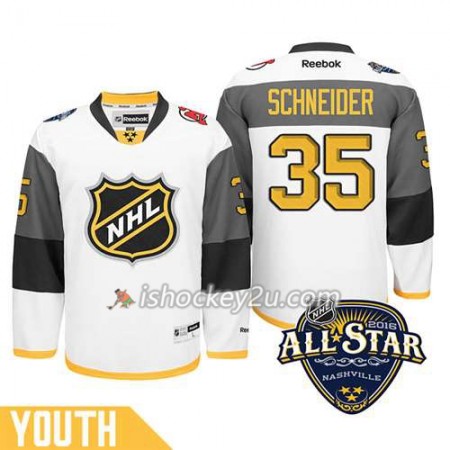 Børn NHL 2016 All-Star New Jersey Devils Trøje Cory Schneider #35 Hvid