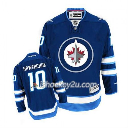 Reebok Mænd NHL Winnipeg Jets Trøje Dale Hawerchuk #10 Hjemme Blå