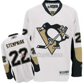 Reebok Mænd NHL Pittsburgh Penguins Trøje Lee Stempniak 22 Hvid Udebane