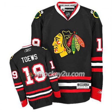 Reebok Mænd NHL Chicago Blackhawks Trøje Jonathan Toews #19 Tredje Sort