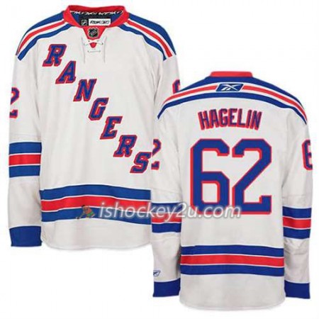 Reebok Mænd NHL New York Rangers Trøje Carl Hagelin #62 Udebane Hvid