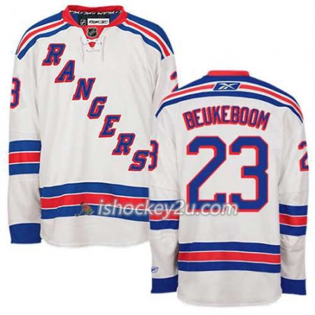 Reebok Mænd NHL New York Rangers Trøje Jeff Beukeboom #23 Udebane Hvid