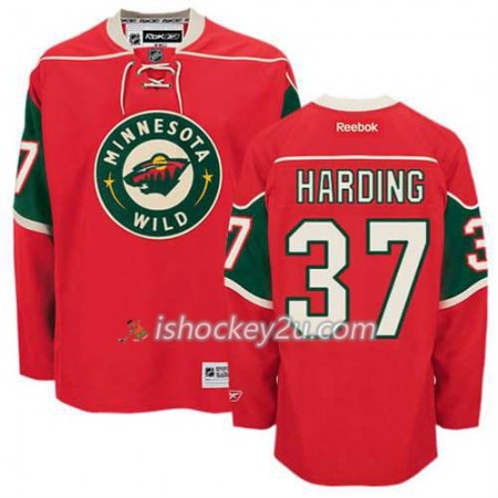 Reebok Mænd NHL Minnesota Wild Trøje Josh Harding #37 Hjemme Rød