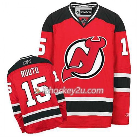 Reebok Mænd NHL New Jersey Devils Trøje Tuomo Ruutu #15 Hjemme Rød