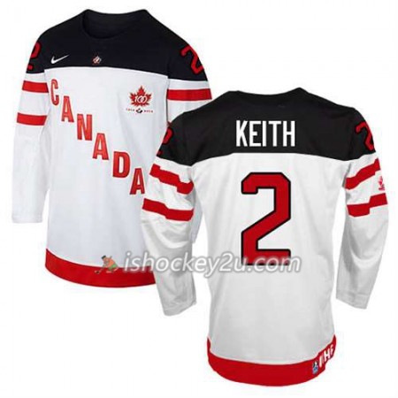 Børn NHL Canada Team Trøje Duncan Keith #2 100th Anniversary Hvid