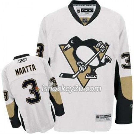 Reebok Mænd NHL Pittsburgh Penguins Trøje Olli Maatta 3 Hvid Udebane