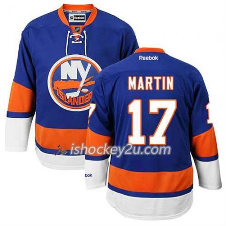 Reebok Mænd NHL New York Islanders Trøje Matt Martin #17 Hjemme Blå