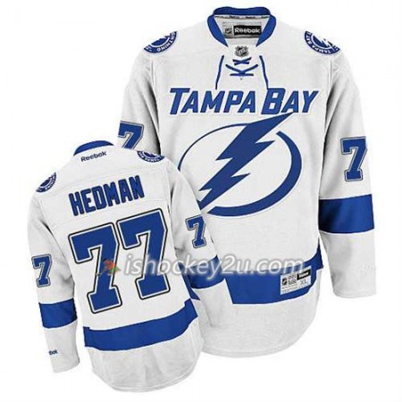 Reebok Mænd NHL Tampa Bay Lightning Trøje Victor Hedman #77 Udebane Hvid