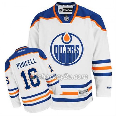 Reebok Mænd NHL Edmonton Oilers Trøje Teddy Purcell #16 Udebane Hvid