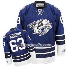 Reebok Mænd NHL Nashville Predators Trøje Mike Ribeiro #63 Tredje Blå