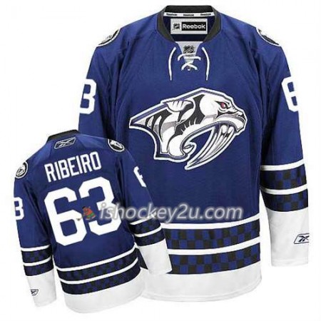 Reebok Mænd NHL Nashville Predators Trøje Mike Ribeiro #63 Tredje Blå