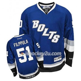 Reebok Mænd NHL Tampa Bay Lightning Trøje Valtteri Filppula #51 Tredje Blå