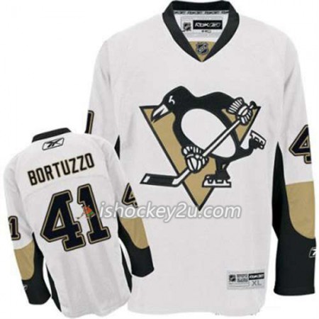 Reebok Mænd NHL Pittsburgh Penguins Trøje Robert Bortuzzo 41 Hvid Udebane