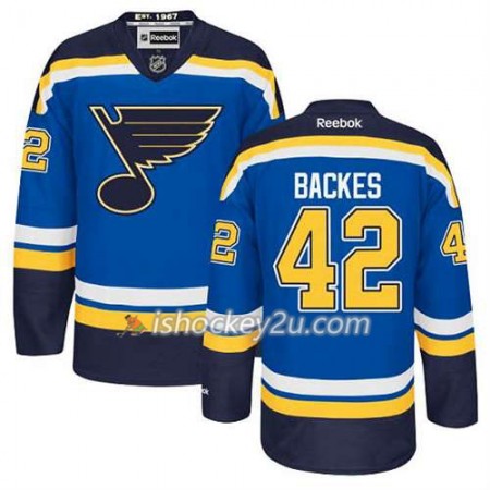 Reebok Mænd NHL St. Louis Blues Trøje David Backes #42 Hjemme Blå