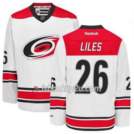Reebok Mænd NHL Carolina Hurricanes Trøje John-Michael Liles #26 Udebane Hvid