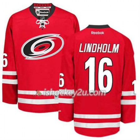 Reebok Mænd NHL Carolina Hurricanes Trøje Elias Lindholm #16 Hjemme Rød