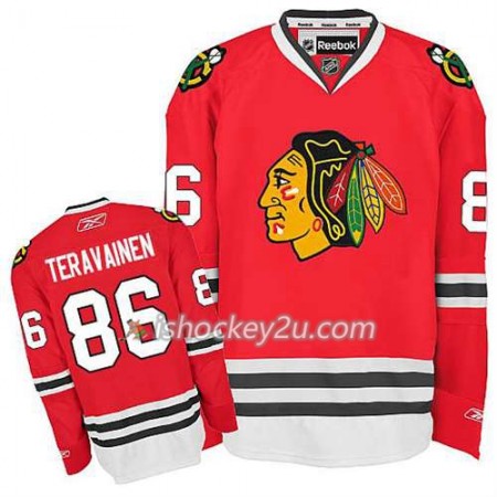 Børn NHL Chicago Blackhawks Trøje Teuvo Teravainen #86 Premier Hjemme Rød